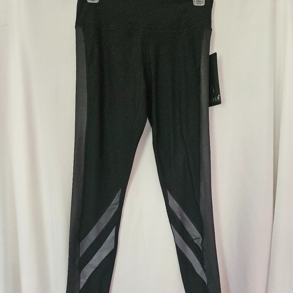 90 Degree By Reflex Black Yoga Stretch Legging Workout Athletic Pants S‎ NWT